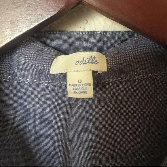 Anthropologie Odille Chambray Button down Shirt - Picture 6 of 8
